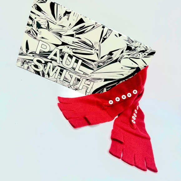 PAUL SMITH Cashmere & Wool Full Length Fingerless Gloves BNIB - Picture 3 of 6